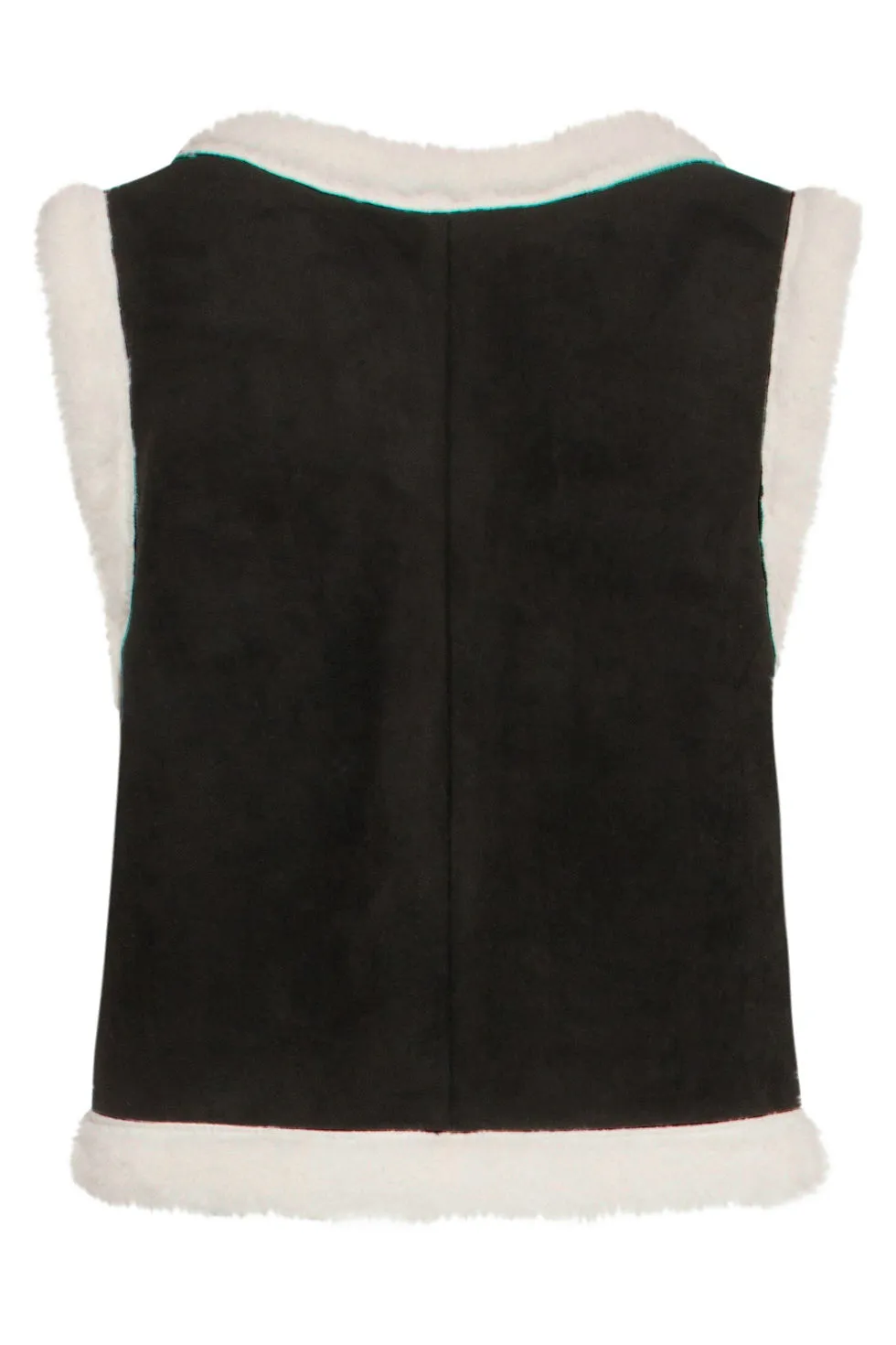 24707  Suedine Gilet | Black