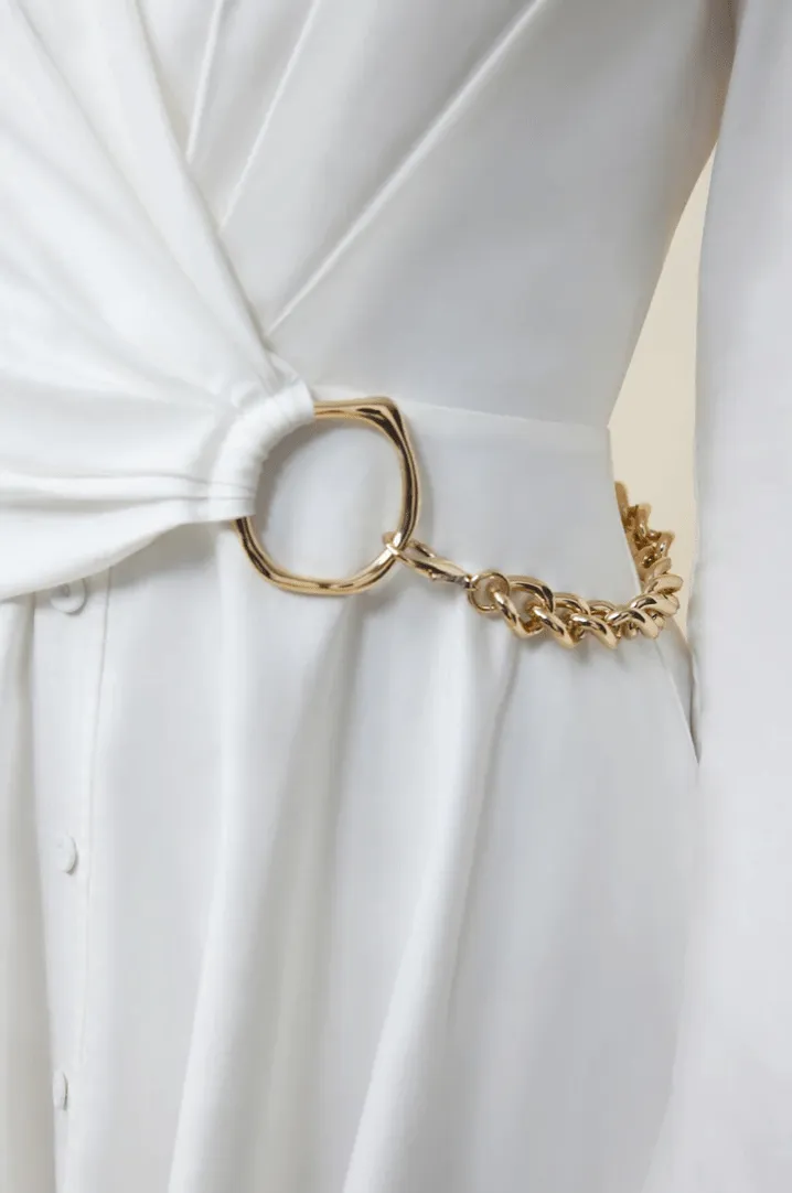 Acler Kirtling Midi Dress in Ivory