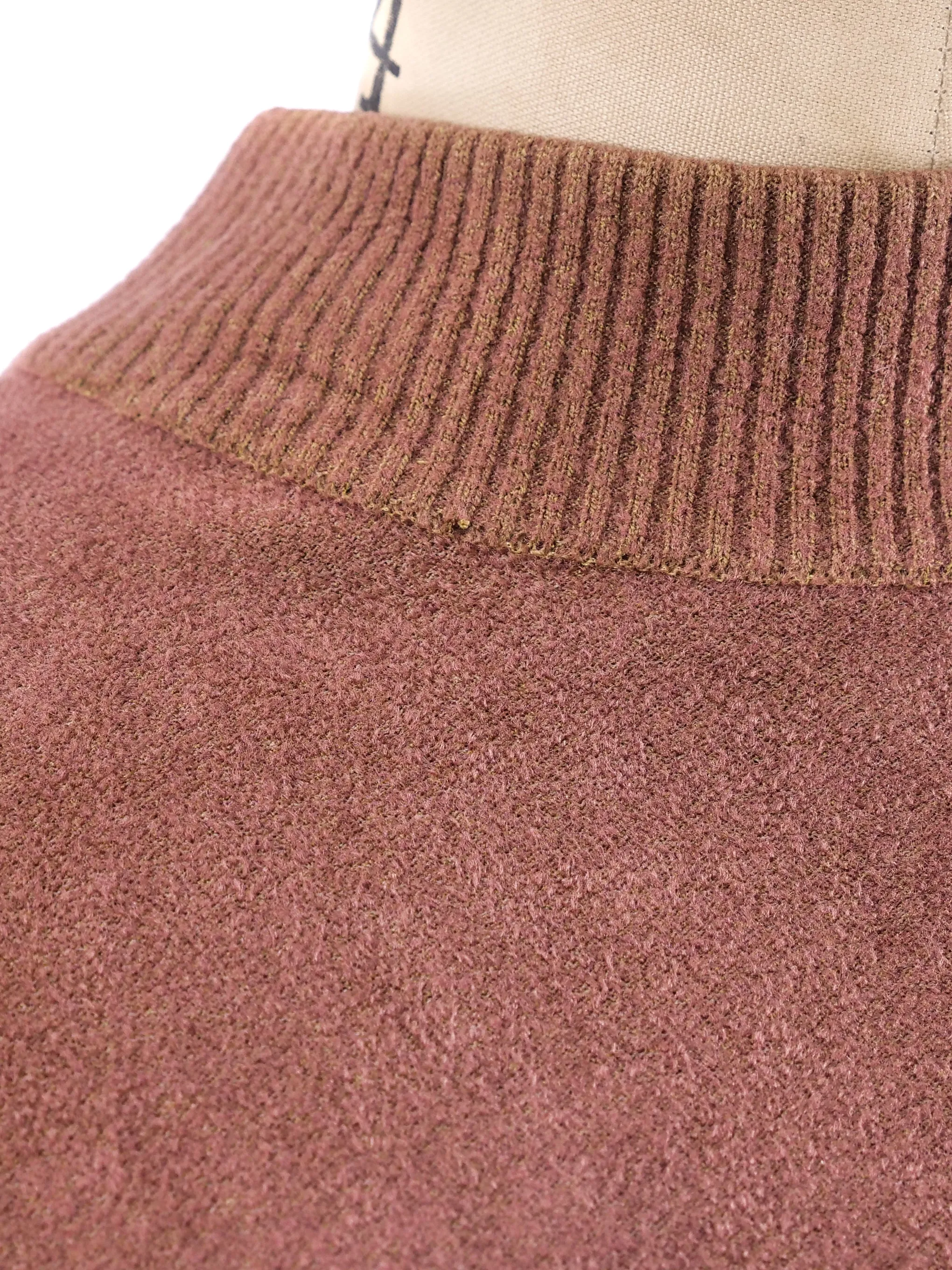 Alaia Camel Fit and Flare Knit Dress