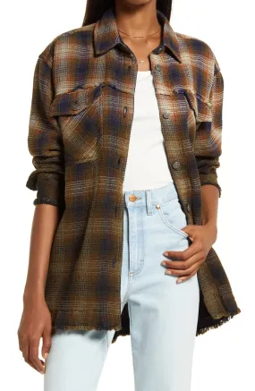 Anneli Plaid Shirt Jacket