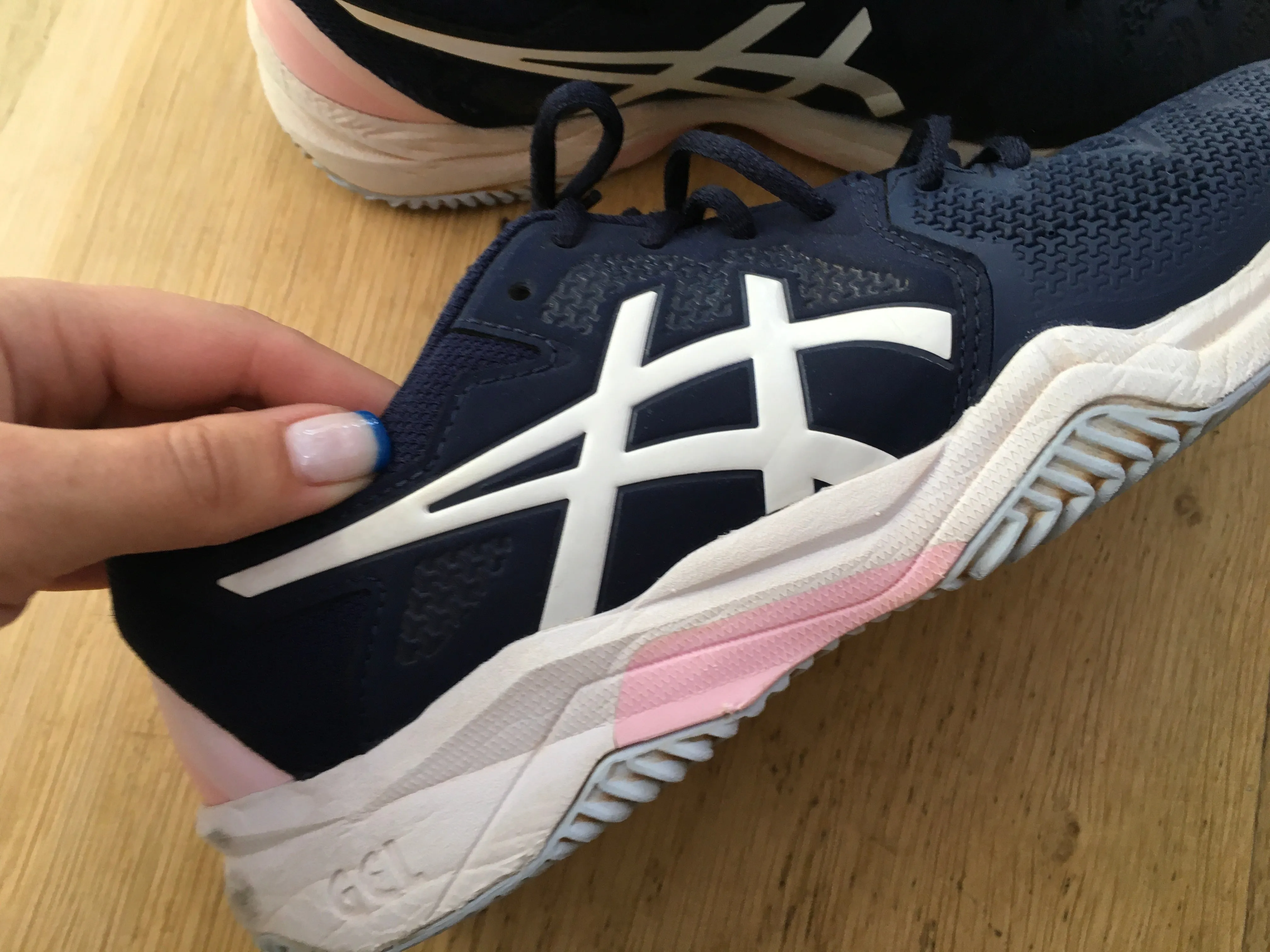 ASICS Gel-Resolution 8 Clay Gs 1044A019 Peacoat/Cotton Candy 401 Trainers 39 children