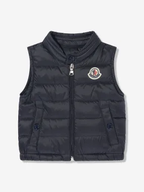Baby Boys Down Padded New Amaury Gilet in Navy