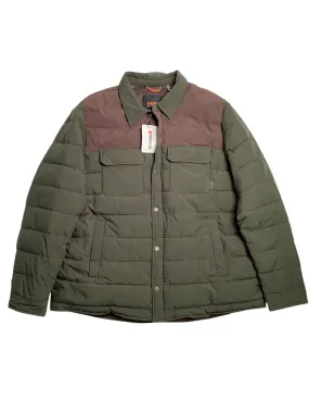 BASS OUTDOOR Men's Colorblocked Padded Shacket Jacket Green 2XL