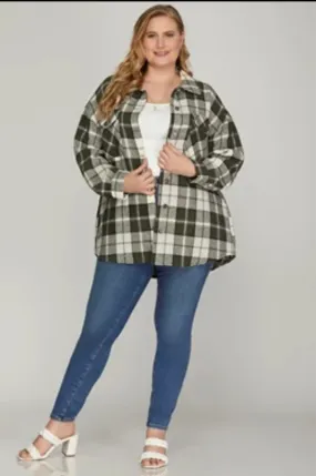 Bishop Plaid Shacket