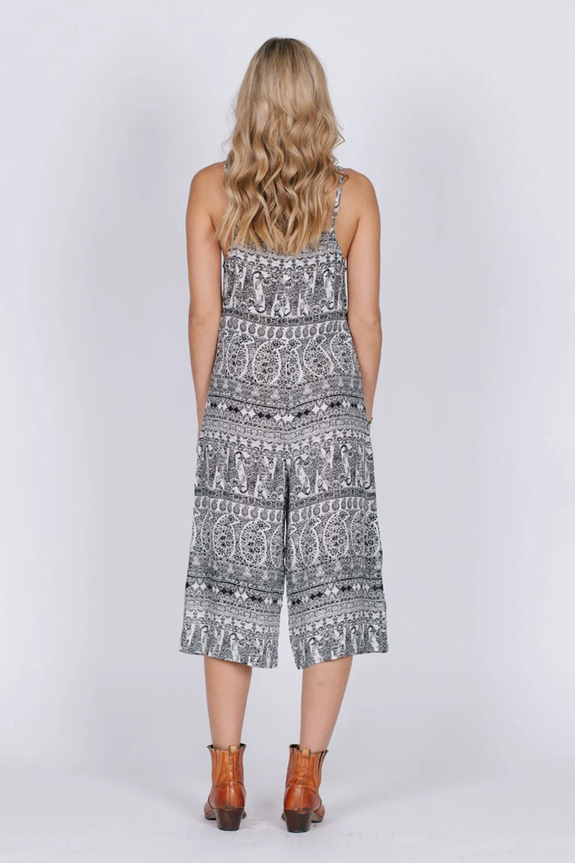 Black Dahlia Culottes Jumpsuit