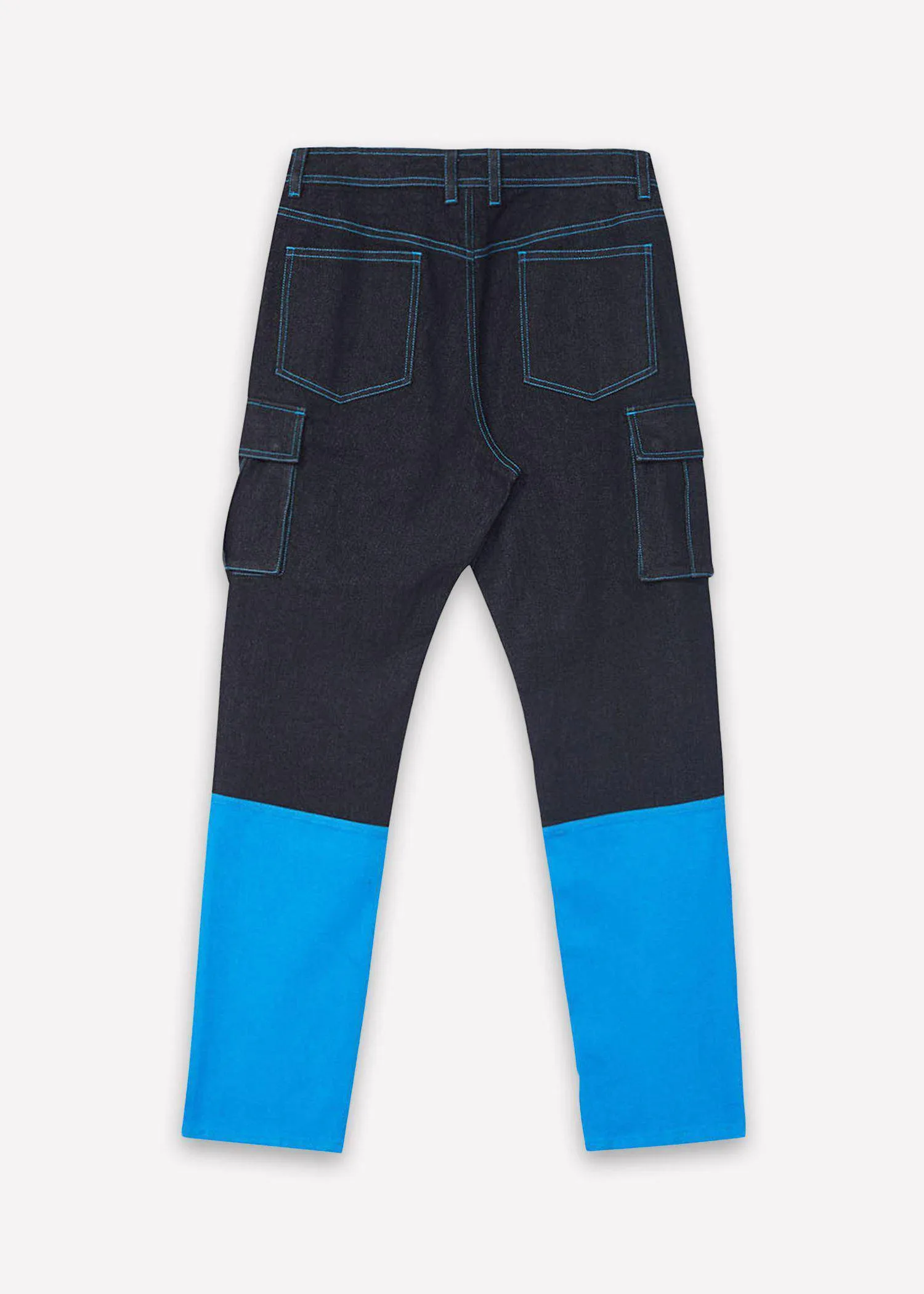 Blank State Men's Cargo Denim in Black/Blue