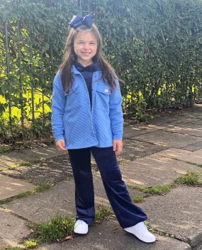 Blue Lila Shacket
