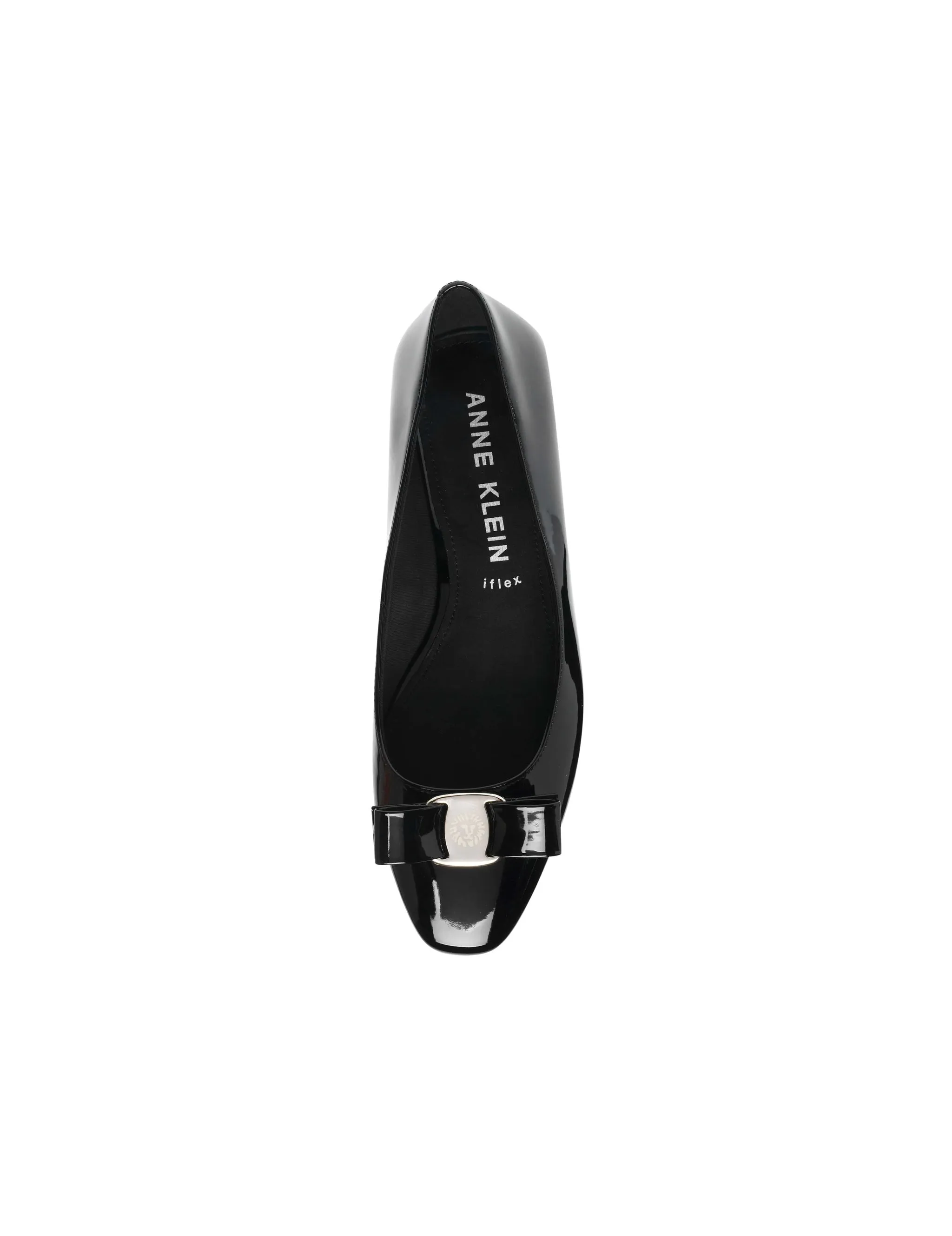 Charleston Black Patent Leather Anne Klein Ballet Flats