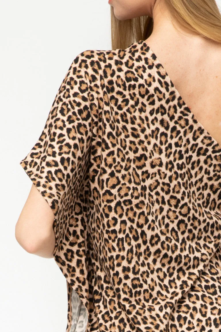 Cheetah One Shoulder Dress