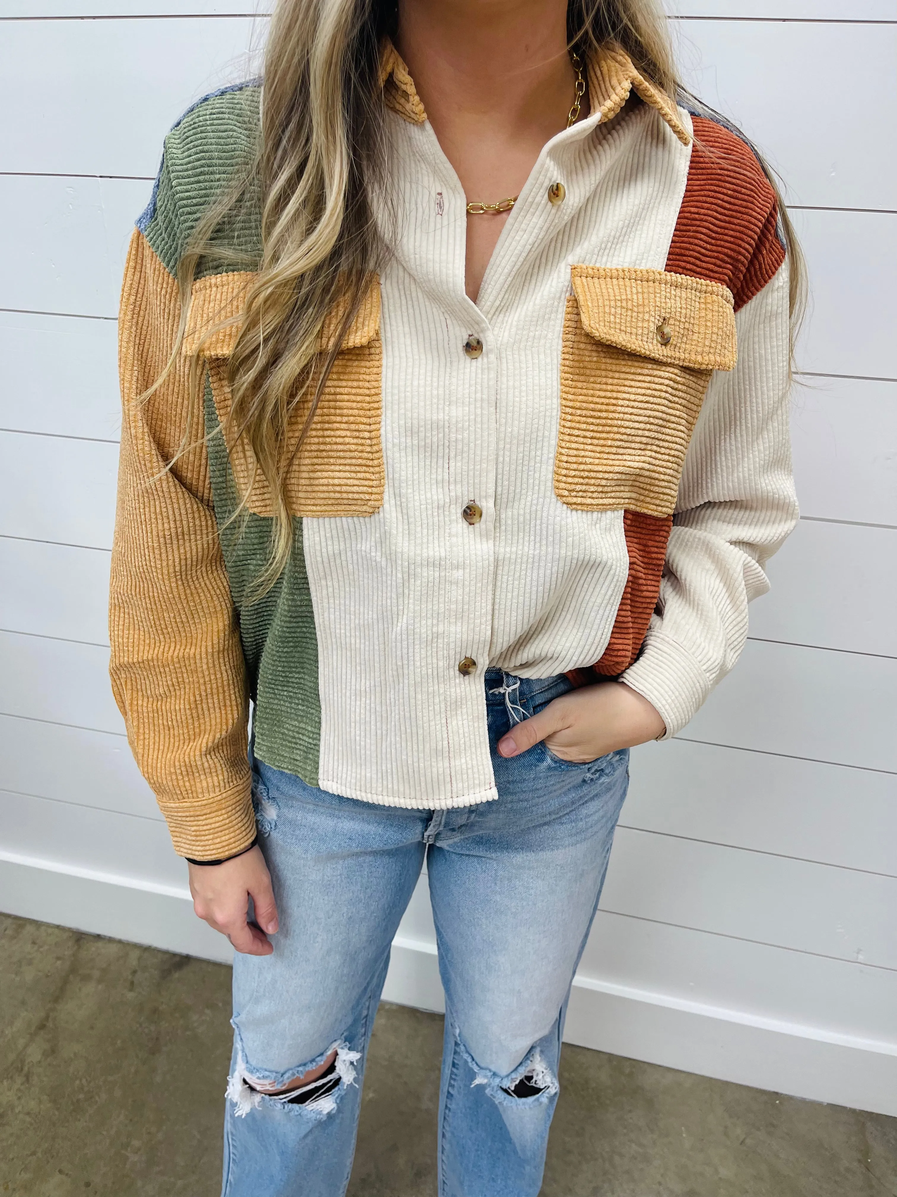 Color Block Cutie Corded Top