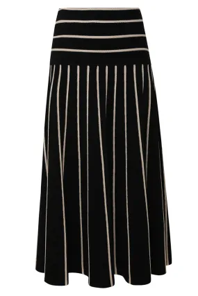 Crush Stripe Midi Skirt