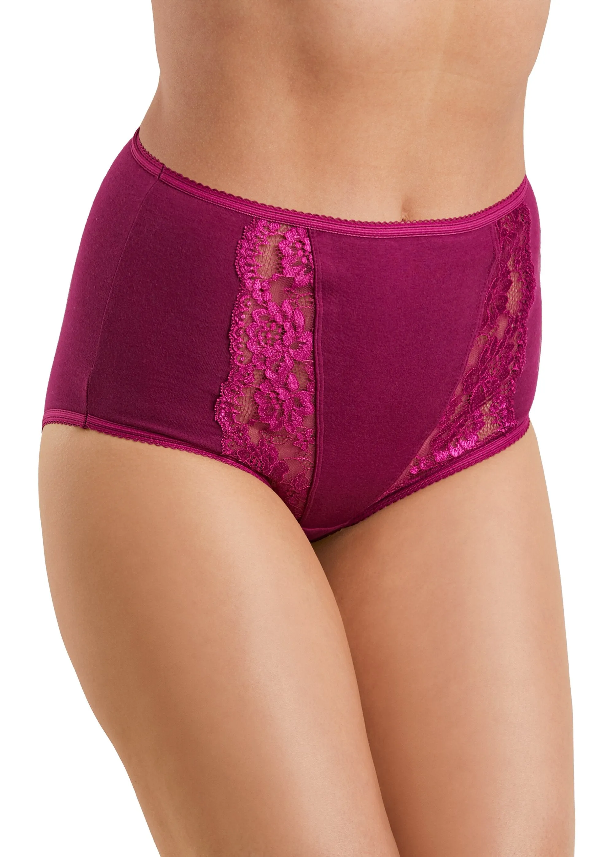 Culotte taille haute dentelle - lot de 3