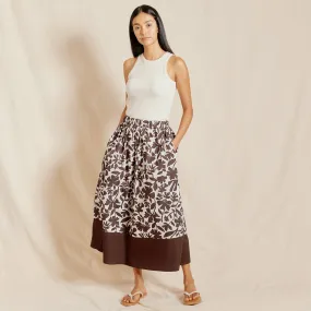 Cut Out Floral Skirt