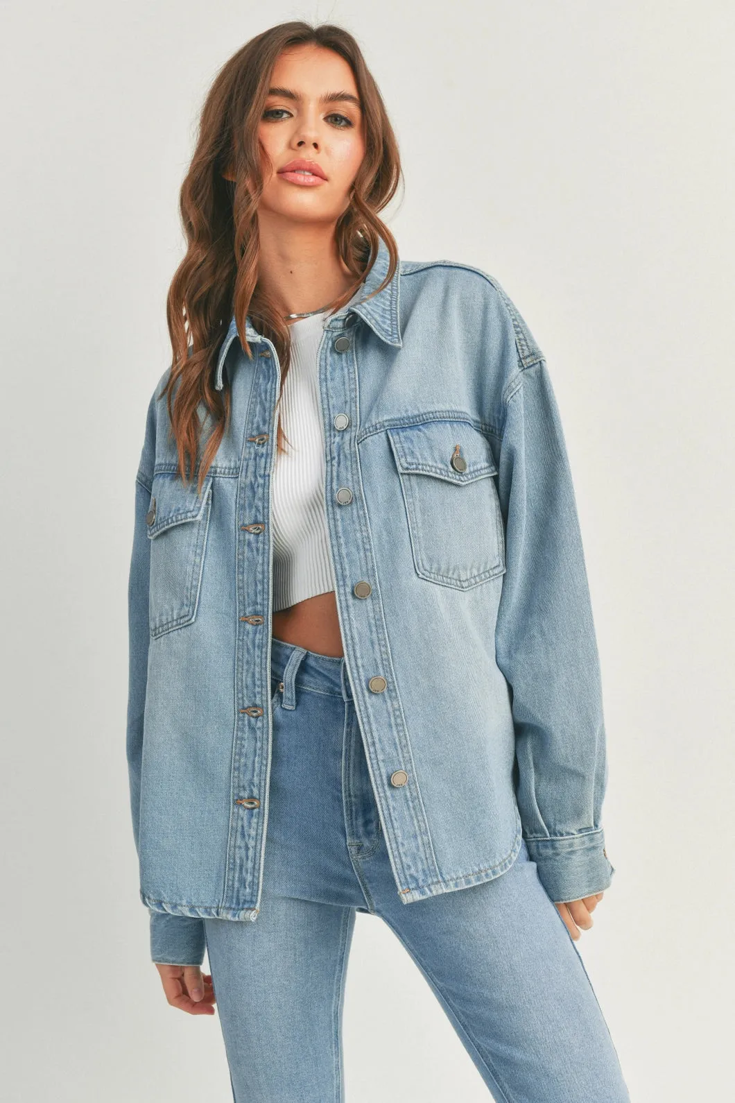 Delayna Denim Shacket
