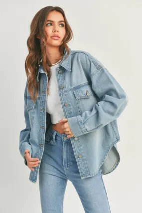 Delayna Denim Shacket