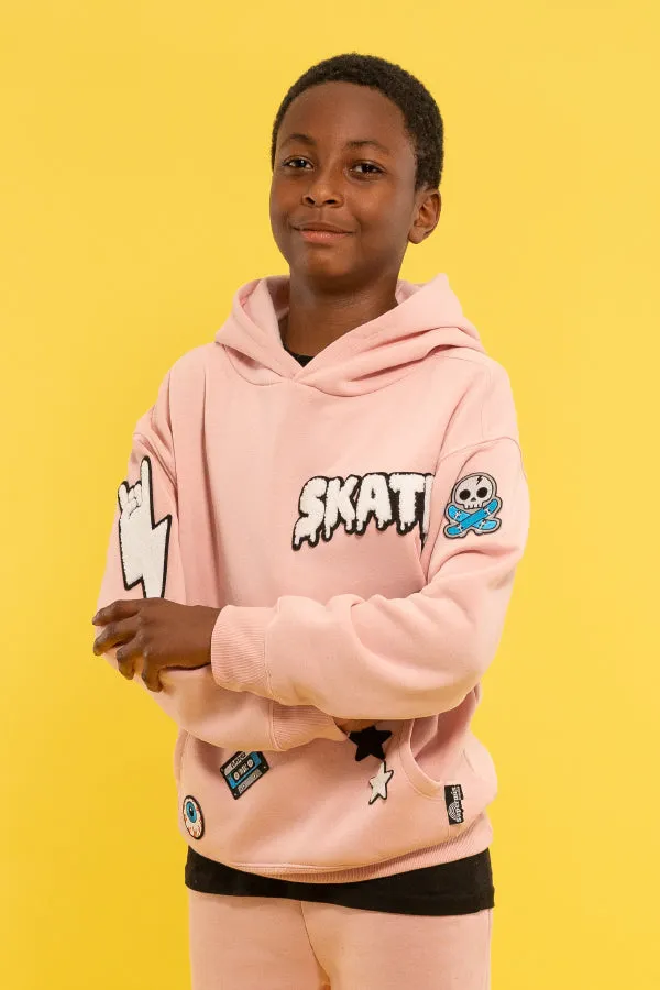Design Your Own Patched Pullover Hoodie
