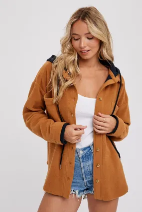 Fleece Hooded Shacket