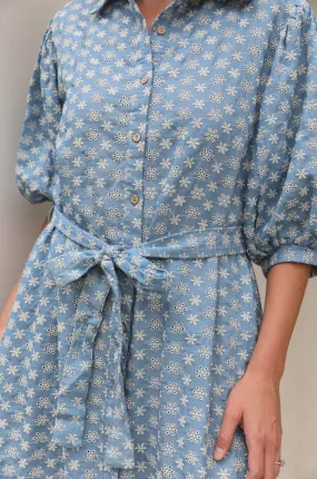 Floral Embroidered Midi Dress