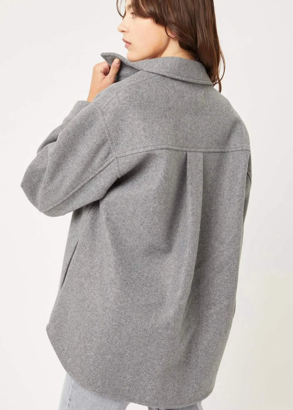 Gray Western Shacket