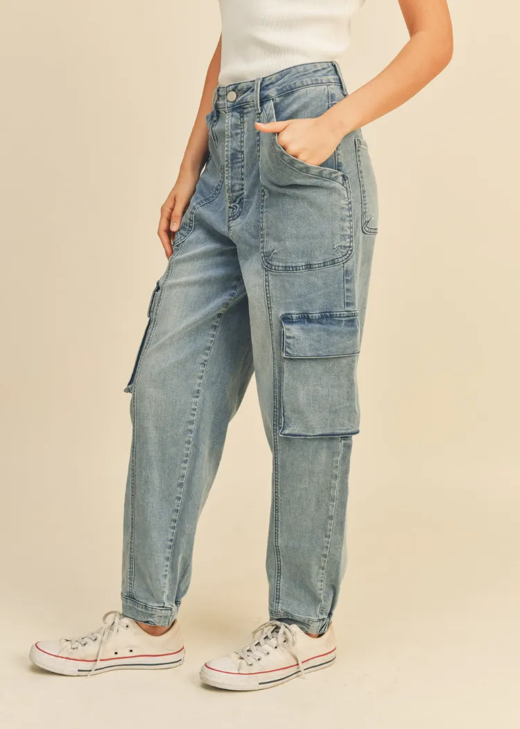 Grayson Denim Utility Jogger Pants