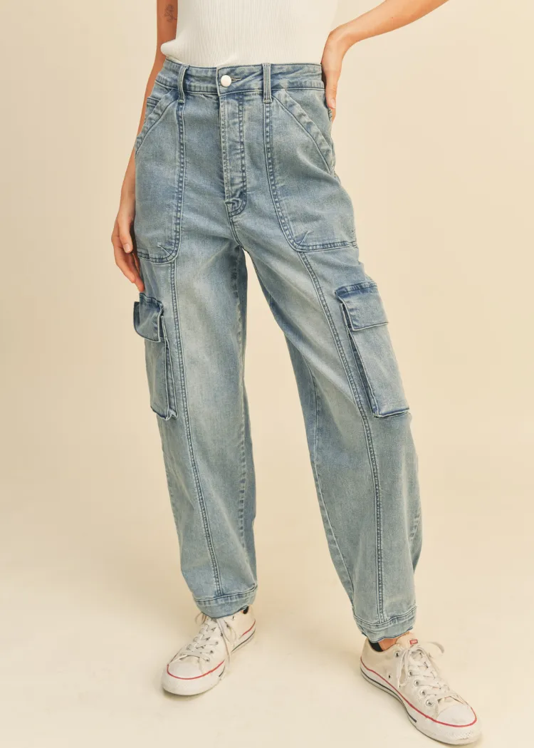 Grayson Denim Utility Jogger Pants