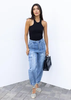 Grayson Denim Utility Jogger Pants