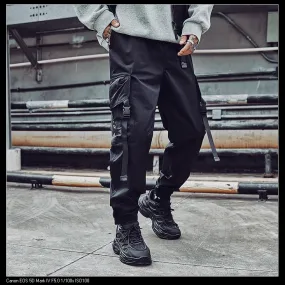 Guochao Men's American Style Cargo Pants - Paratrooper Pants