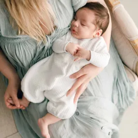 Harrison Newborn Romper | Quilted Cotton