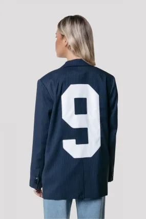Jesra pinstripe blazer | dark blue