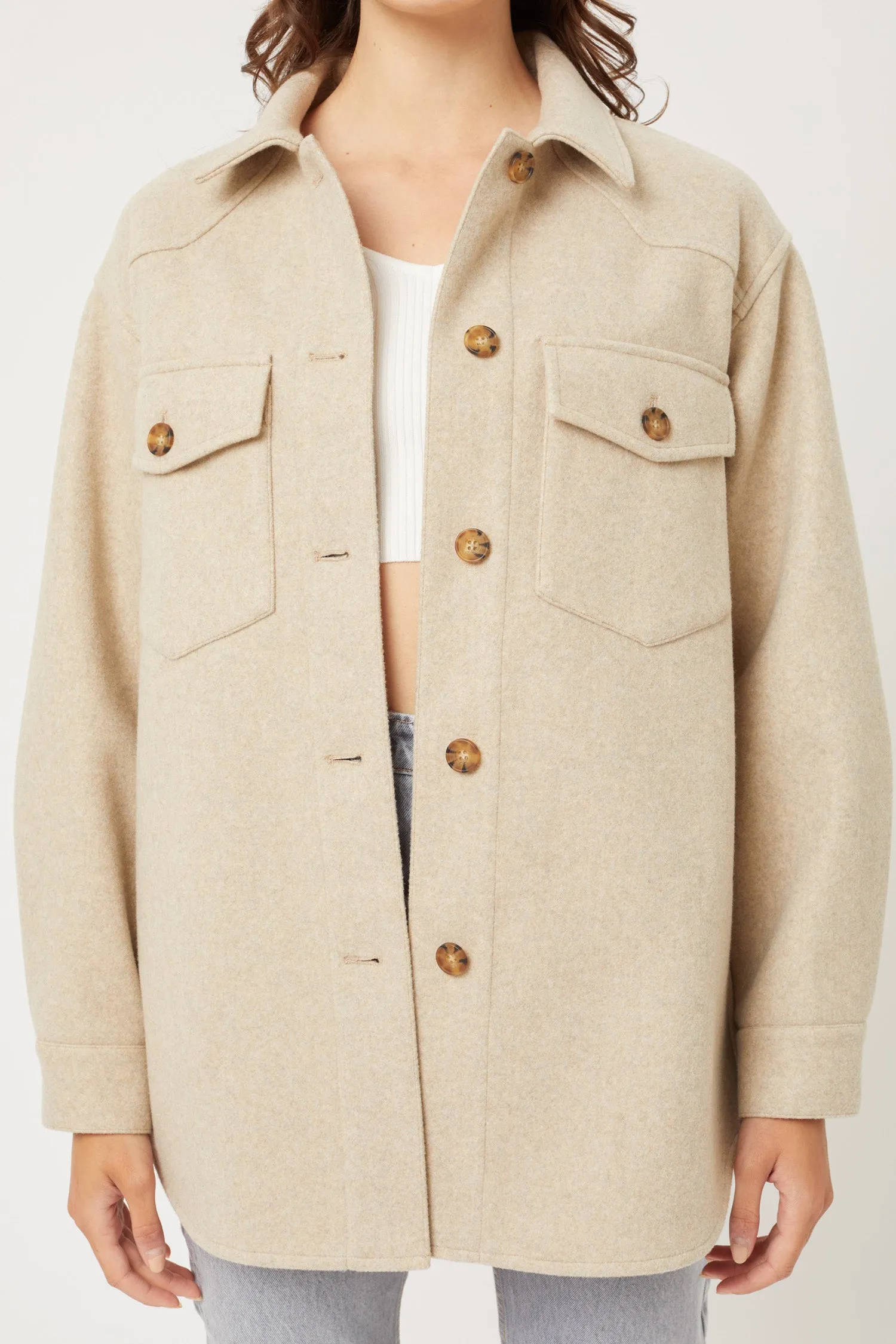 Julia Fleece Oversized Shacket