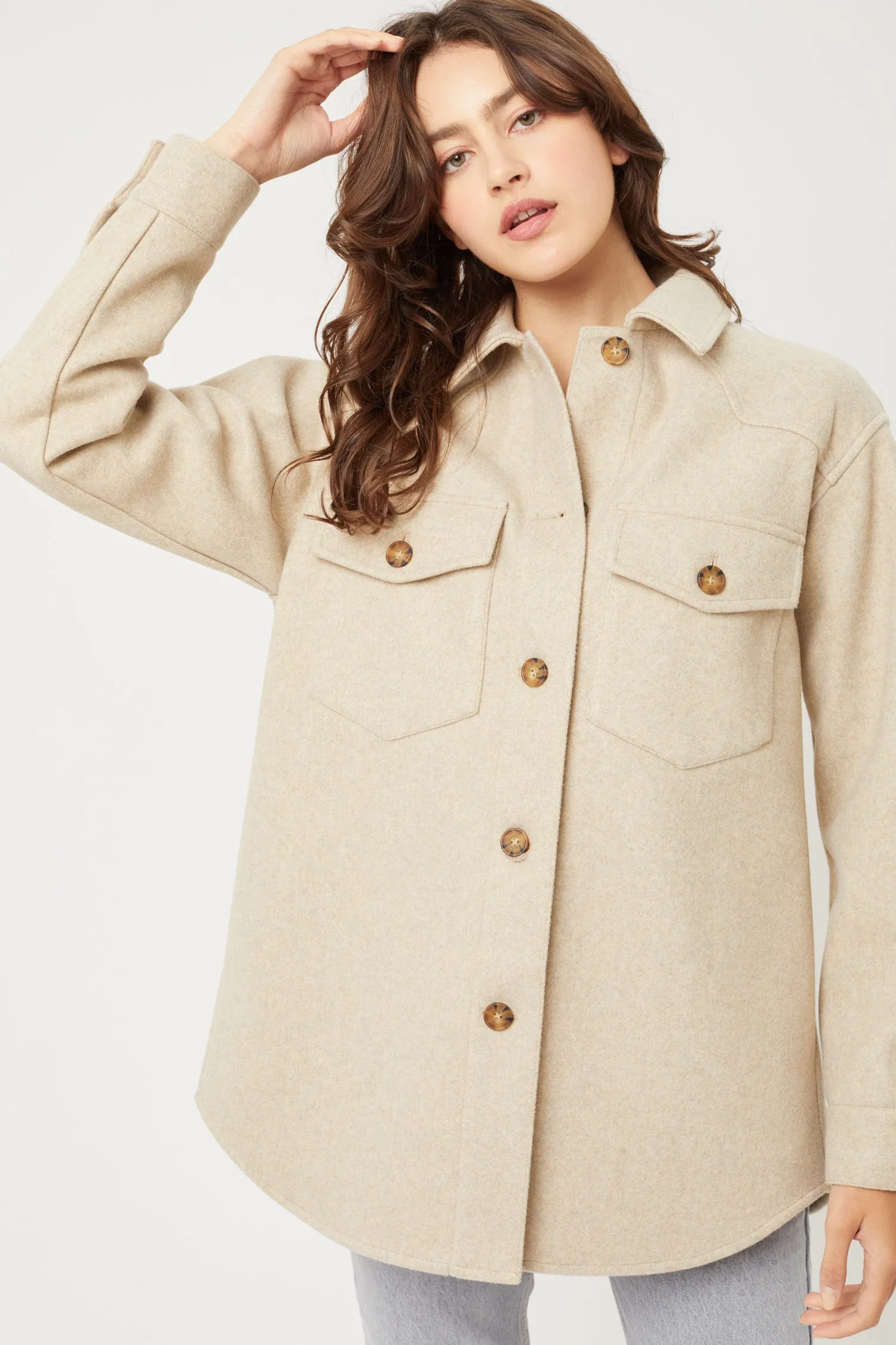 Julia Fleece Oversized Shacket