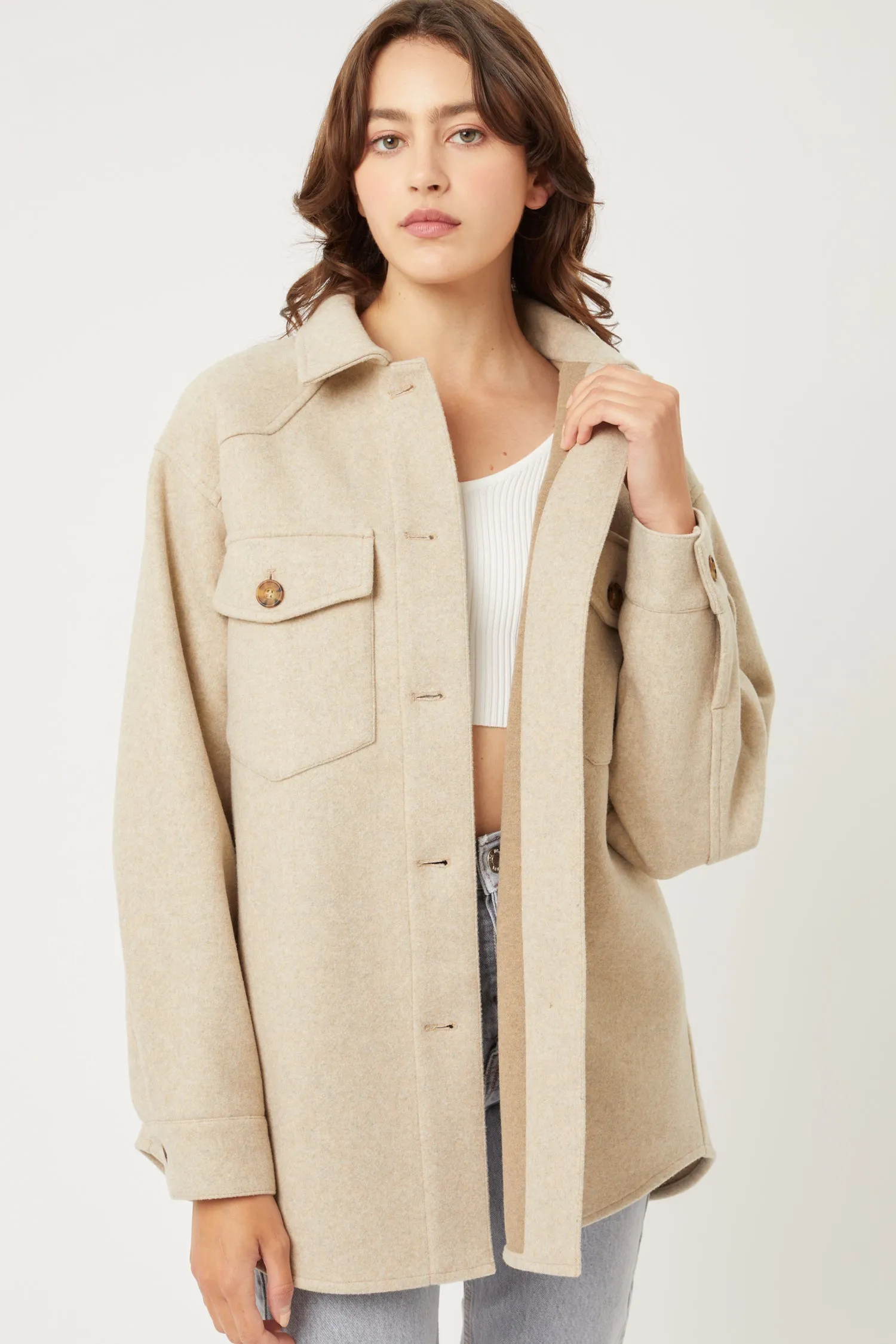 Julia Fleece Oversized Shacket