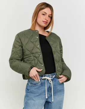 Khaki Light Padded Shacket