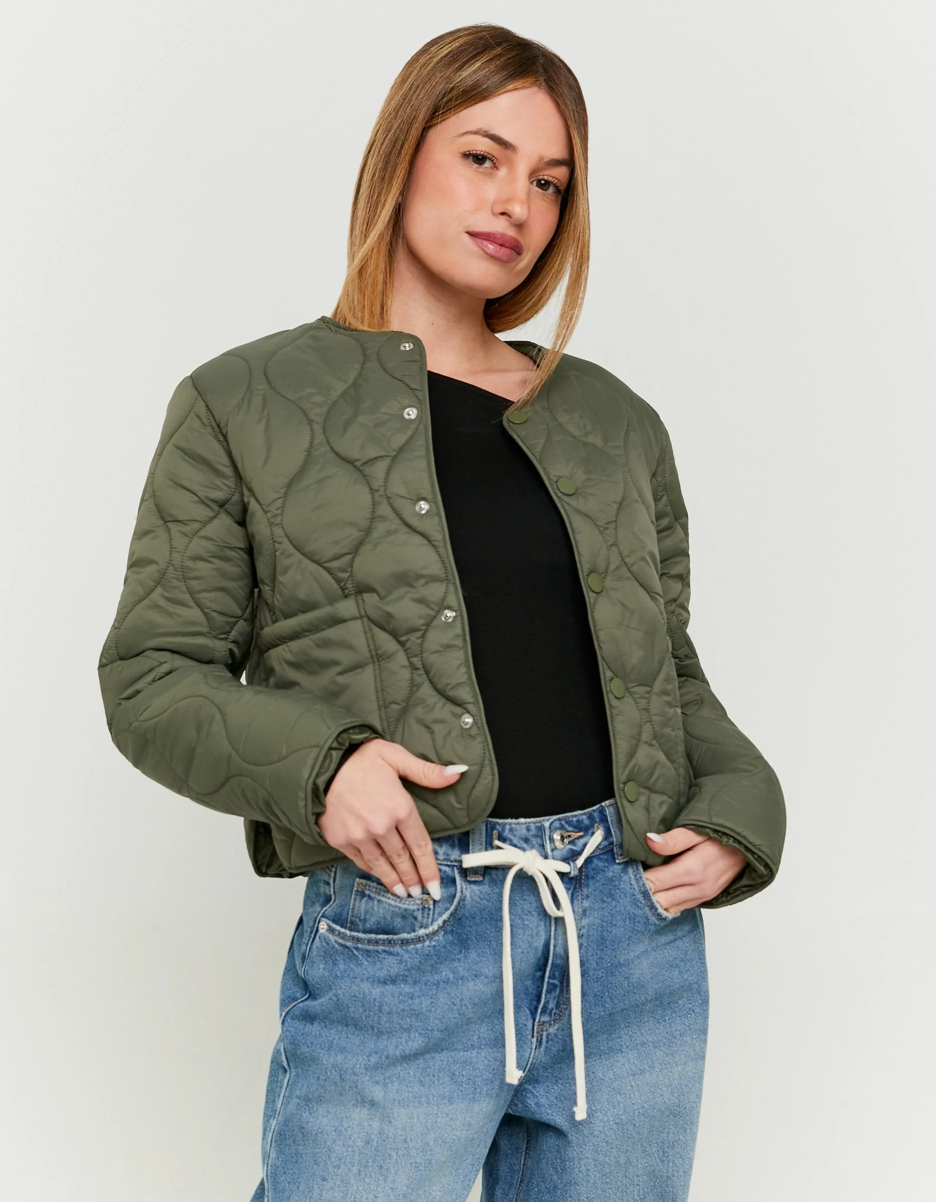 Khaki Light Padded Shacket