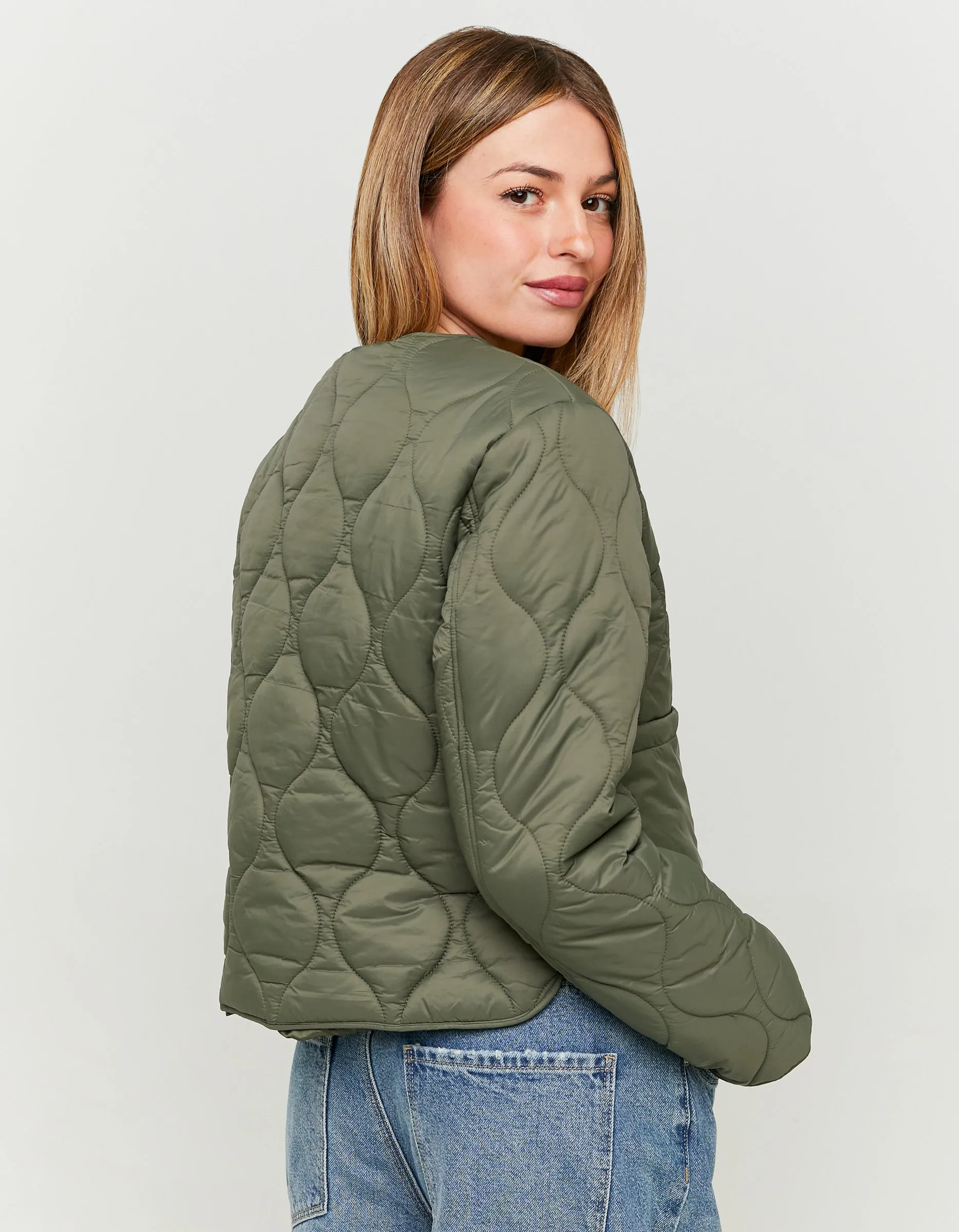 Khaki Light Padded Shacket