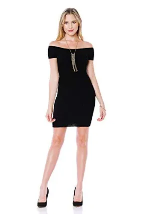 Khanomak Off The Shoulder Sweater Dress
