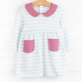 Lauren Dress, Blue Stripe