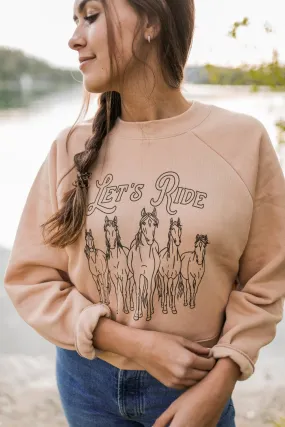 Let's Ride Crop Pullover