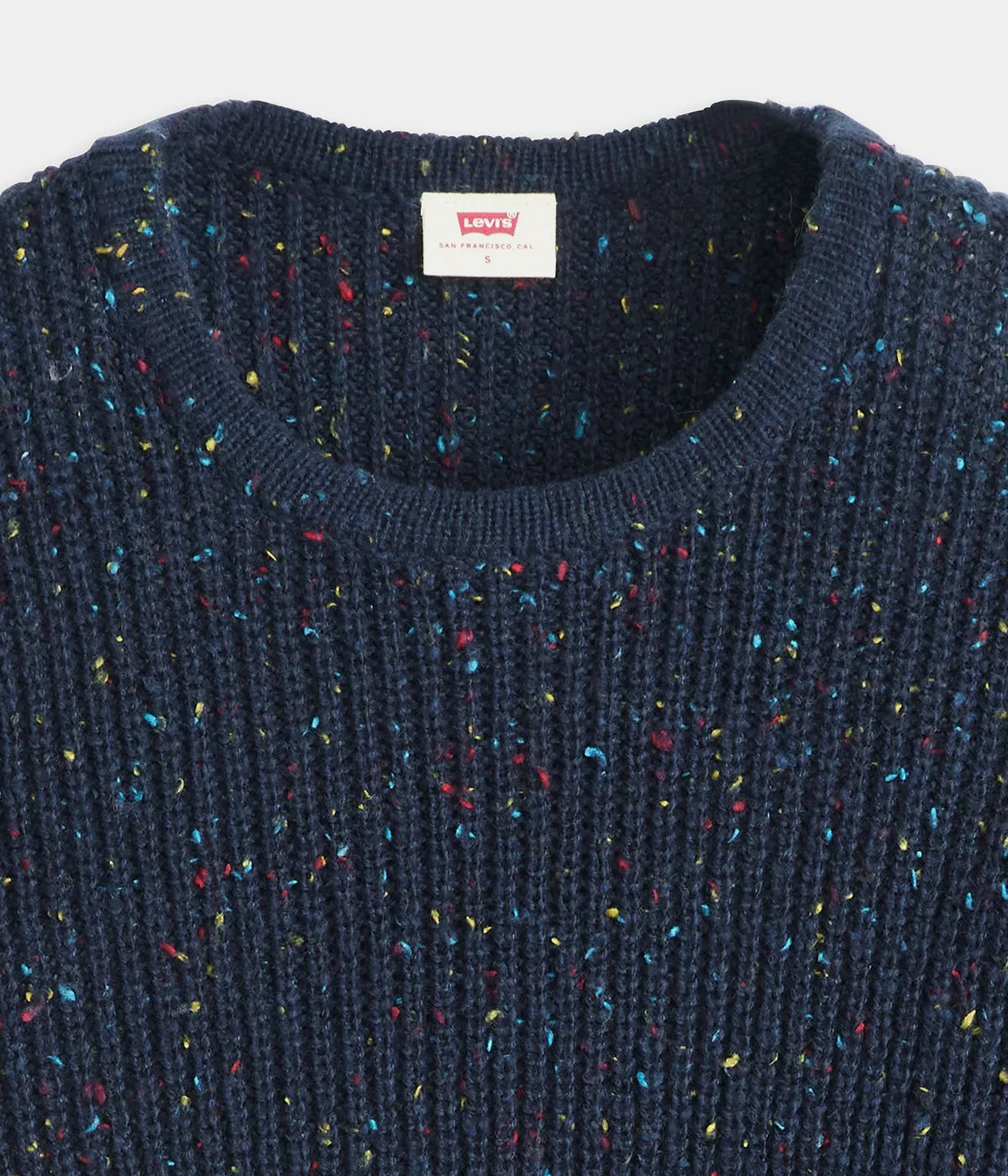 LEVI'S WOMENS SNOWFLAKE PULLOVER A9283-0005 BLUE BLAZER CONFETTI