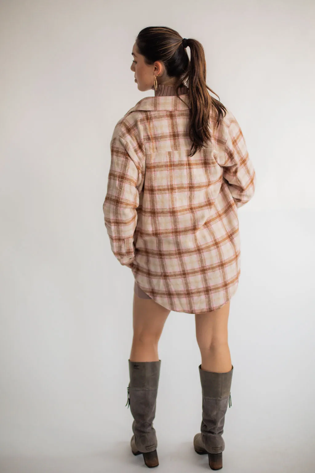 Lexi Plaid Pocketed Shacket