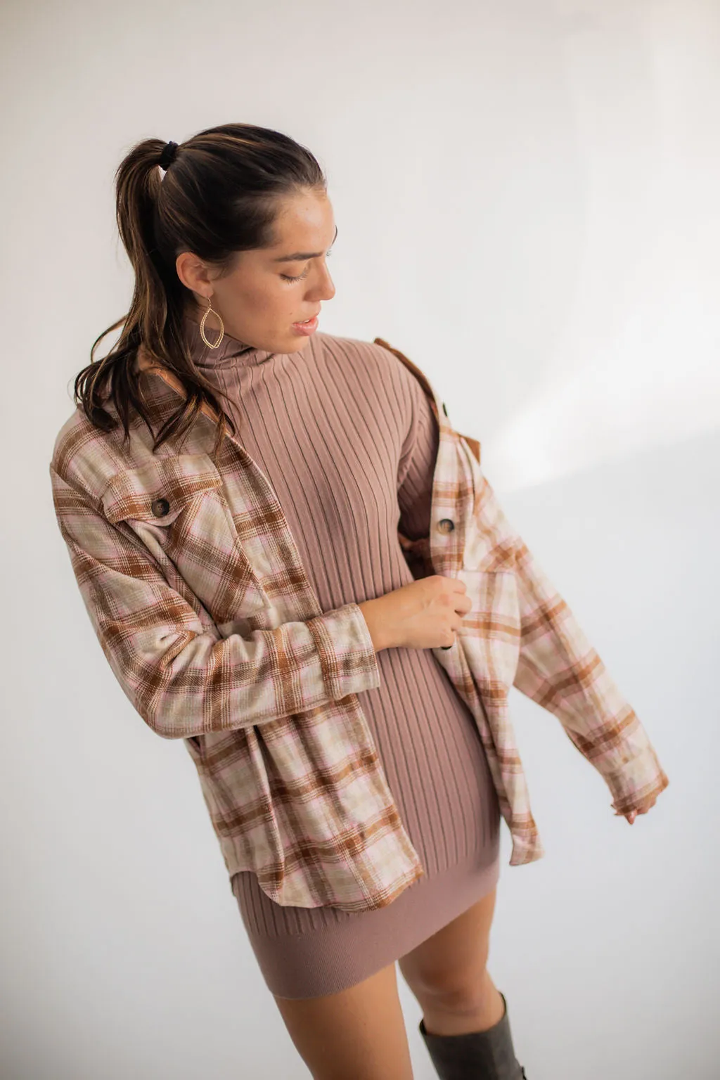 Lexi Plaid Pocketed Shacket