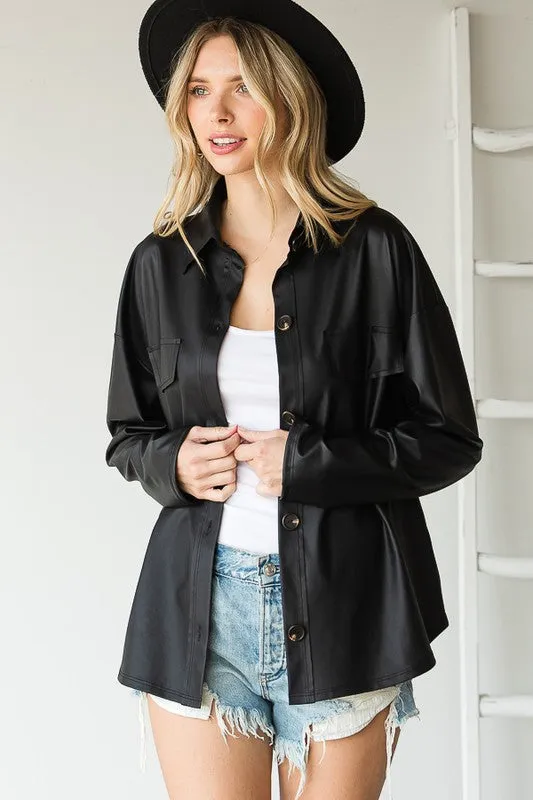 Lightweight Faux Shacket