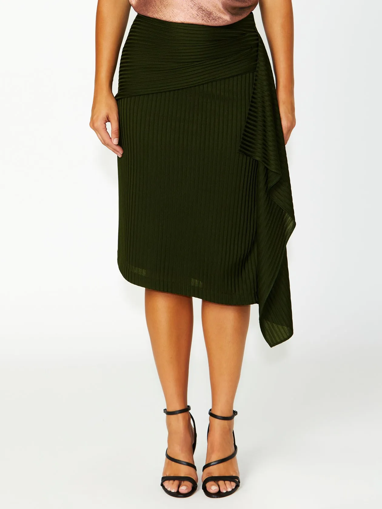 Lisa Olive Knit Skirt