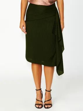 Lisa Olive Knit Skirt