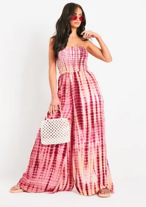 Lizzie Multi Tie Dye Printed Jumpsuit