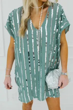 Lorena Mini Dress - Dusty Sage