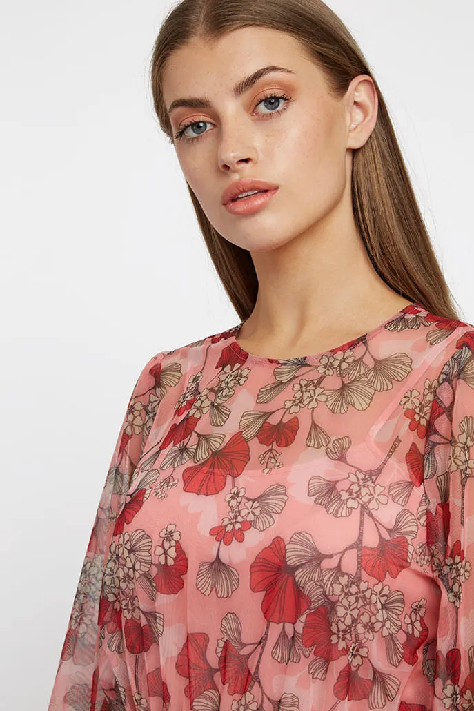 Louche Yaffa Hibiscus Midi Dress