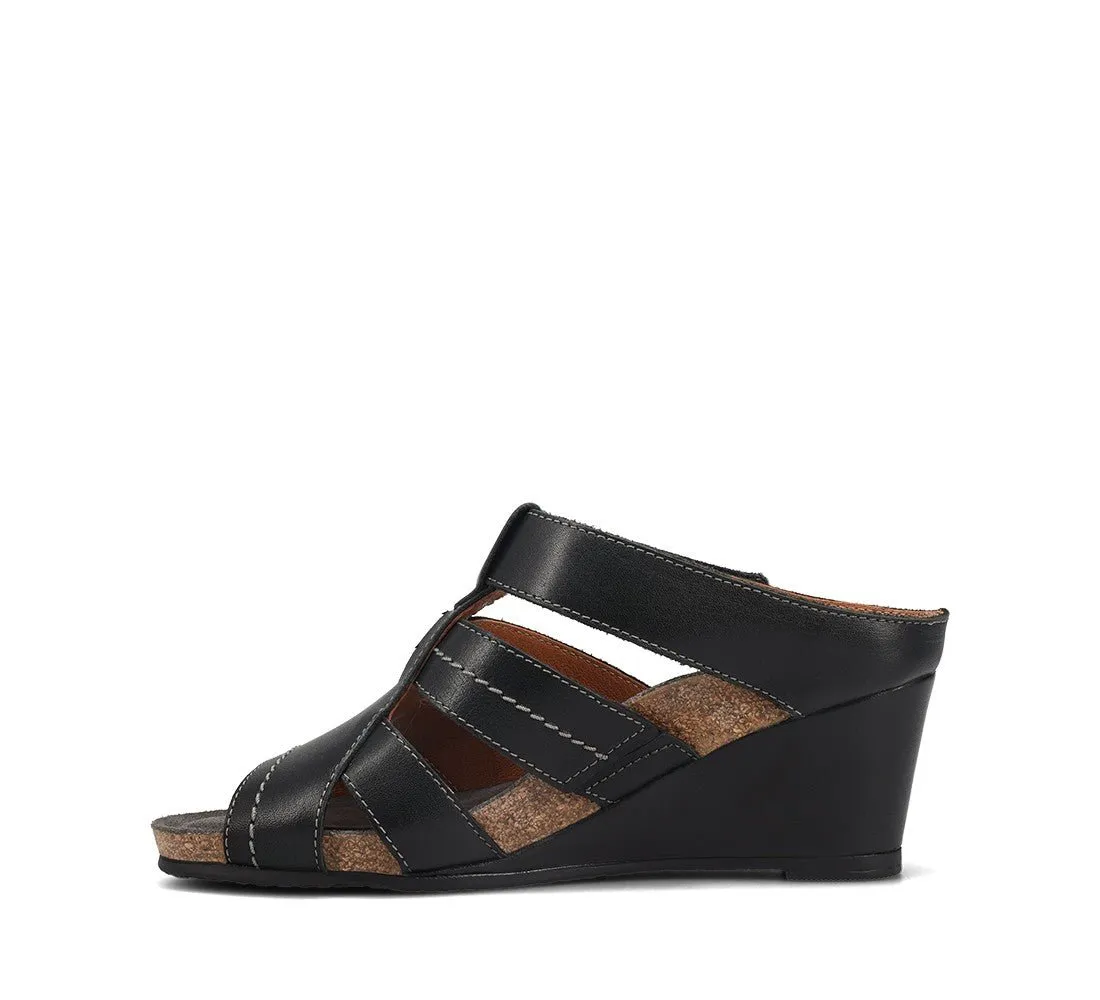 Lydia | Leather | Black