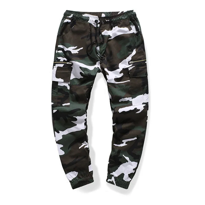 Men's Zipper Camouflage Cargo Pants