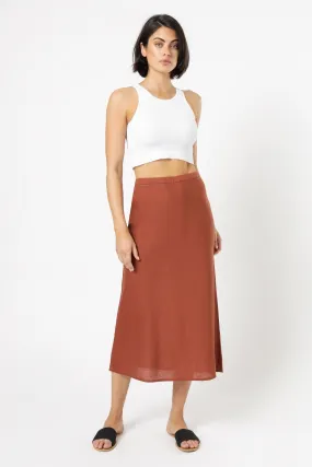 MILES LINEN MIDI SKIRT